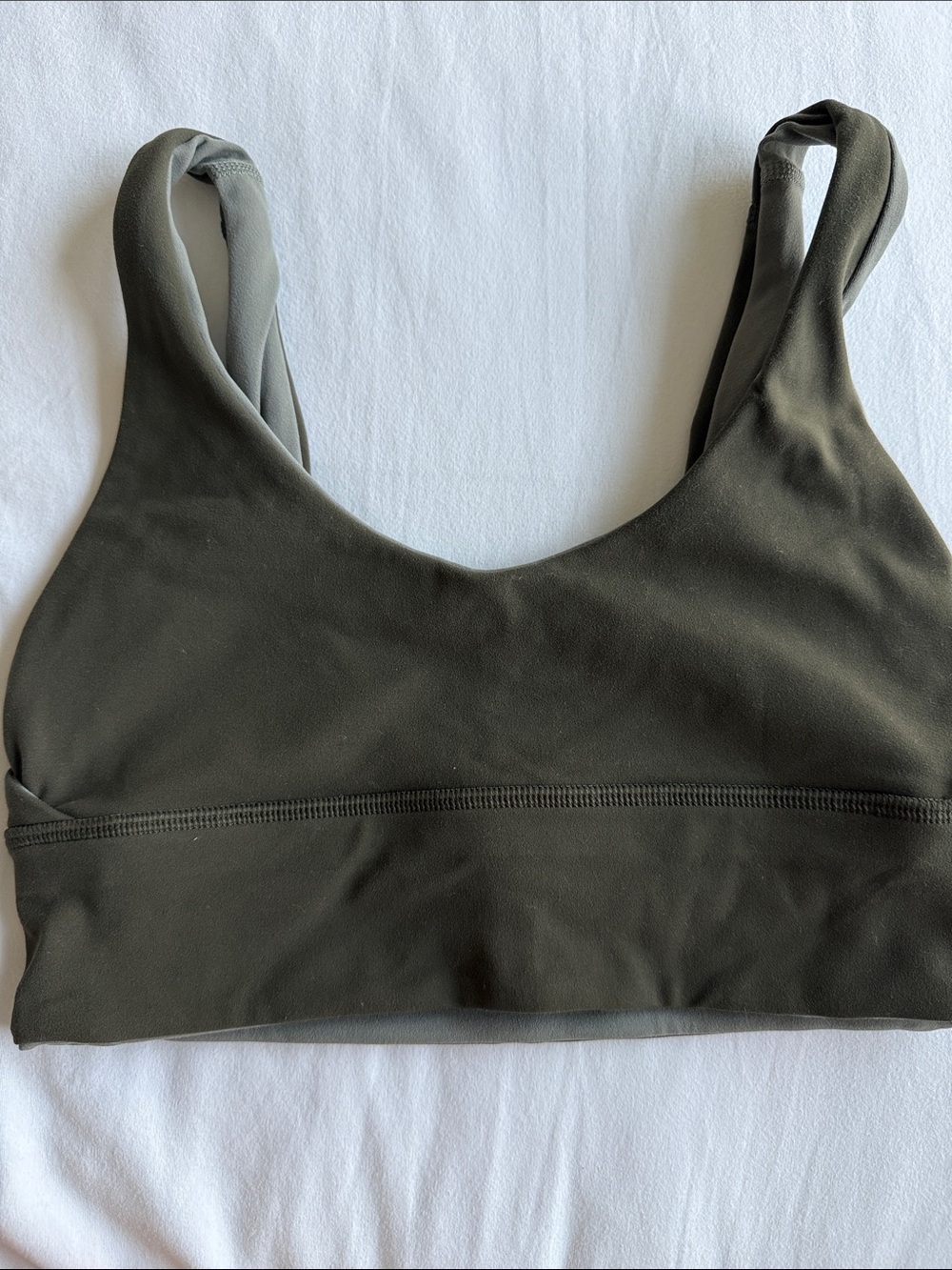 Olive Green align bra
